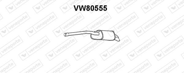 Veneporte VW80555 End Silencer VW80555: Buy near me in Poland at 2407.PL - Good price!