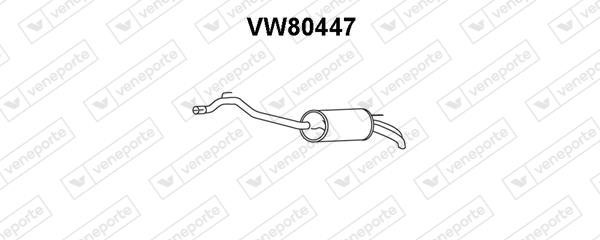 Veneporte VW80447 End Silencer VW80447: Buy near me in Poland at 2407.PL - Good price!