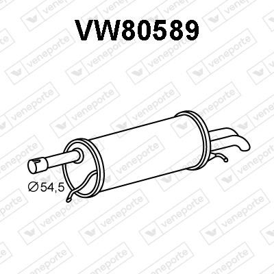 Veneporte VW80589 Endschalldämpfer VW80589: Kaufen Sie zu einem guten Preis in Polen bei 2407.PL!
