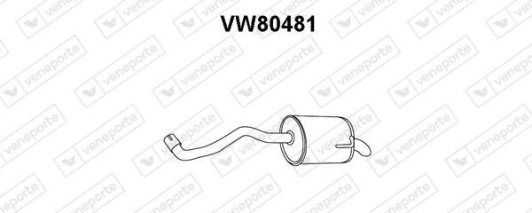 Veneporte VW80481 End Silencer VW80481: Buy near me in Poland at 2407.PL - Good price!