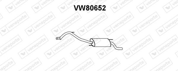 Veneporte VW80652 End Silencer VW80652: Buy near me in Poland at 2407.PL - Good price!