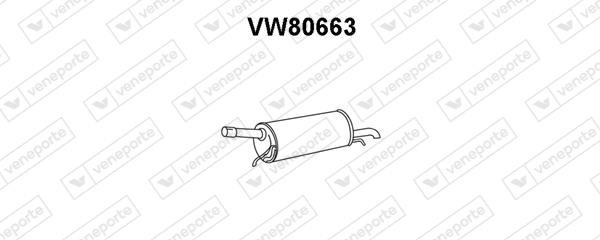 Veneporte VW80663 End Silencer VW80663: Buy near me in Poland at 2407.PL - Good price!