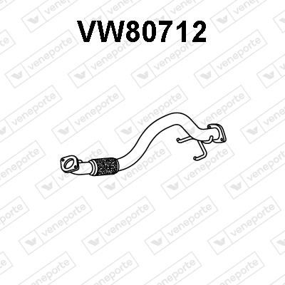 Veneporte VW80712 Exhaust pipe VW80712: Buy near me in Poland at 2407.PL - Good price!