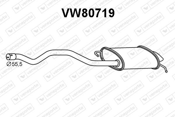 Veneporte VW80719 End Silencer VW80719: Buy near me in Poland at 2407.PL - Good price!