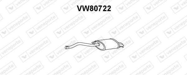 Veneporte VW80722 Глушник, задня частина VW80722: Приваблива ціна - Купити у Польщі на 2407.PL!