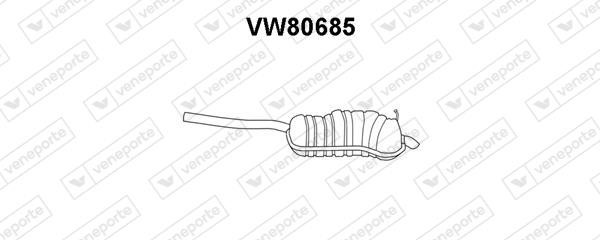 Veneporte VW80685 End Silencer VW80685: Buy near me in Poland at 2407.PL - Good price!
