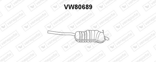 Veneporte VW80689 Глушитель, задняя часть VW80689: Отличная цена - Купить в Польше на 2407.PL!