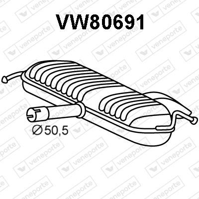 Veneporte VW80691 Endschalldämpfer VW80691: Kaufen Sie zu einem guten Preis in Polen bei 2407.PL!