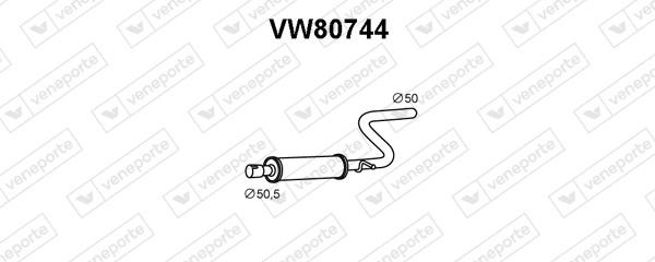 Veneporte VW80744 Resonator VW80744: Buy near me in Poland at 2407.PL - Good price!