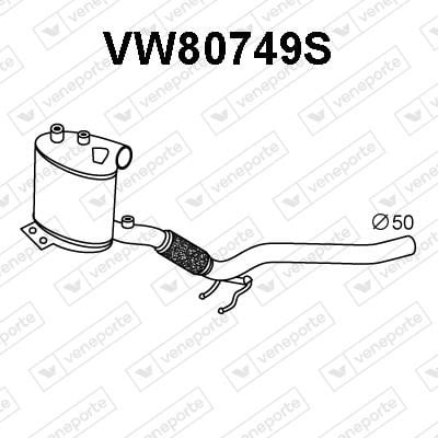 Veneporte VW80749S Diesel particulate filter DPF VW80749S: Buy near me in Poland at 2407.PL - Good price!