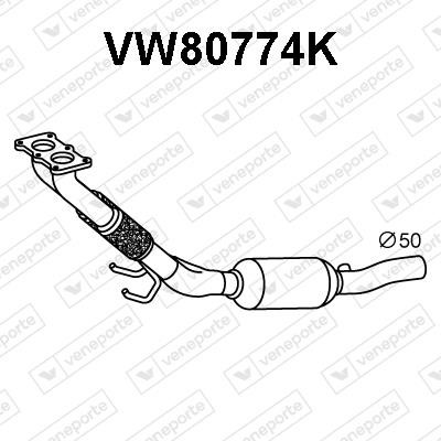 Veneporte VW80774K Каталізатор VW80774K: Приваблива ціна - Купити у Польщі на 2407.PL!