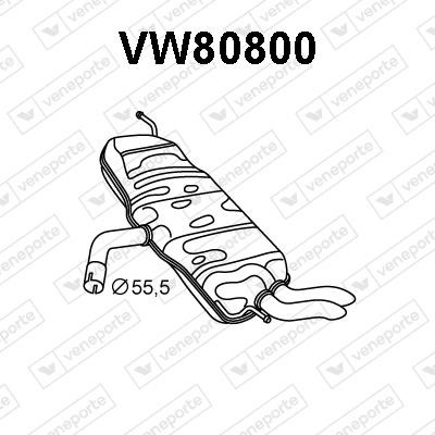 Veneporte VW80800 Амортизатор VW80800: Приваблива ціна - Купити у Польщі на 2407.PL!