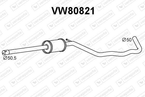 Veneporte VW80821 Резонатор VW80821: Отличная цена - Купить в Польше на 2407.PL!