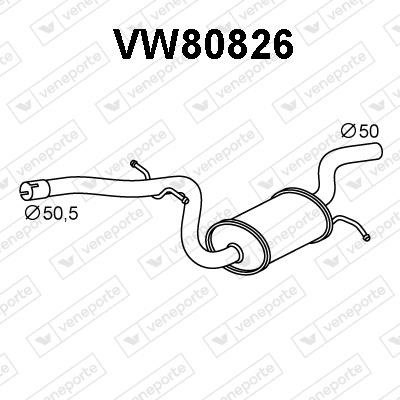Veneporte VW80826 Vorschalldämpfer VW80826: Kaufen Sie zu einem guten Preis in Polen bei 2407.PL!