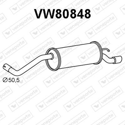 Veneporte VW80848 Tłumik, część tylna VW80848: Atrakcyjna cena w Polsce na 2407.PL - Zamów teraz!