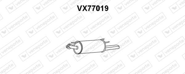 Veneporte VX77019 Глушитель, задняя часть VX77019: Отличная цена - Купить в Польше на 2407.PL!
