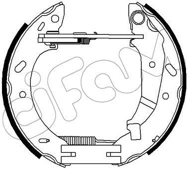 Cifam 151311 Brake shoe set 151311: Buy near me at 2407.PL in Poland at an Affordable price!