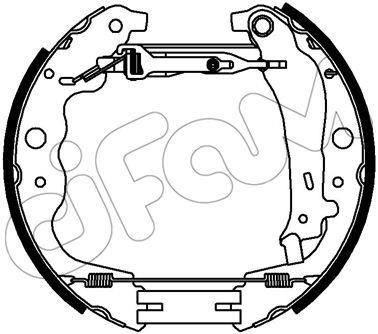 Cifam 151340 Brake shoe set 151340: Buy near me at 2407.PL in Poland at an Affordable price!