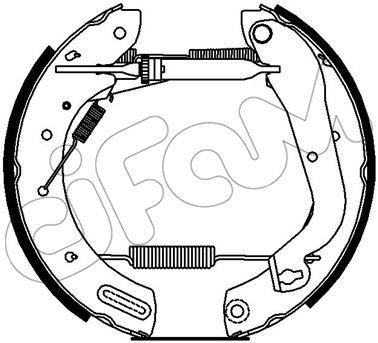Cifam 151253 Brake shoe set 151253: Buy near me at 2407.PL in Poland at an Affordable price!