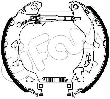 Cifam 151355 Brake shoe set 151355: Buy near me at 2407.PL in Poland at an Affordable price!