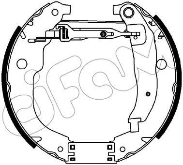 Cifam 151-449 Brake shoe set 151449: Buy near me at 2407.PL in Poland at an Affordable price!