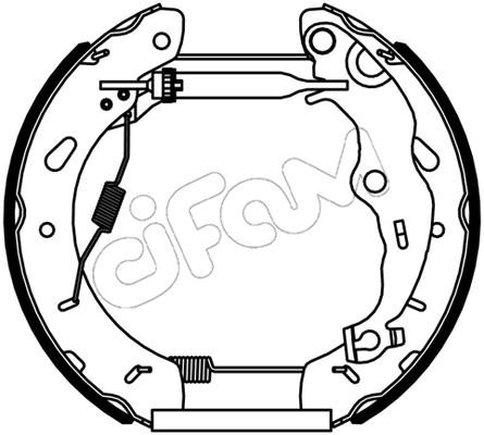 Cifam 151-536 Brake shoe set 151536: Buy near me in Poland at 2407.PL - Good price!