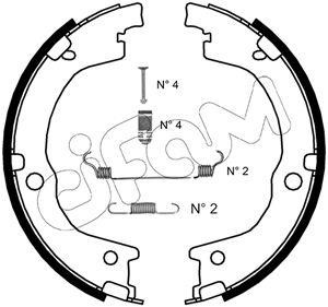 Cifam 153-230K Колодки тормозные стояночного тормоза 153230K: Купить в Польше - Отличная цена на 2407.PL!