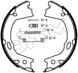 Cifam 153-499K Parking brake shoes 153499K: Buy near me in Poland at 2407.PL - Good price!