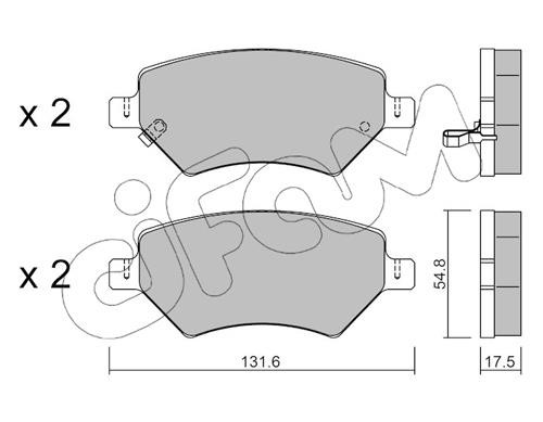 Cifam 822-1049-0 Brake Pad Set, disc brake 82210490: Buy near me in Poland at 2407.PL - Good price!