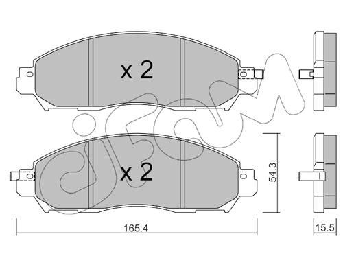 Cifam 822-1081-1 Brake Pad Set, disc brake 82210811: Buy near me at 2407.PL in Poland at an Affordable price!