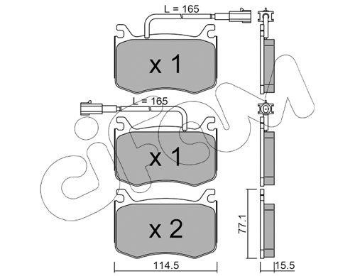 Cifam 822-1099-0 Тормозные колодки дисковые, комплект 82210990: Отличная цена - Купить в Польше на 2407.PL!