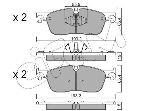 Cifam 822-1123-1 Scheibenbremsbeläge, Set 82211231: Kaufen Sie zu einem guten Preis in Polen bei 2407.PL!