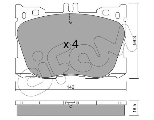 Cifam 822-1134-0 Brake Pad Set, disc brake 82211340: Buy near me in Poland at 2407.PL - Good price!