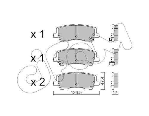 Cifam 822-1184-0 Тормозные колодки дисковые, комплект 82211840: Отличная цена - Купить в Польше на 2407.PL!