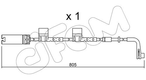 Cifam SU222 Датчик зносу гальмівних колодок SU222: Приваблива ціна - Купити у Польщі на 2407.PL!