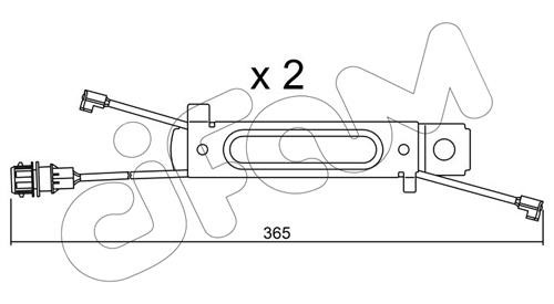 Cifam SU245K Styk ostrzegawczy, zużycie okładzin hamulcowych SU245K: Dobra cena w Polsce na 2407.PL - Kup Teraz!