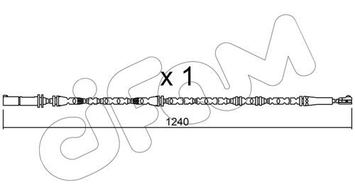 Cifam SU288 Czujnik zużycia klocków hamulcowych SU288: Dobra cena w Polsce na 2407.PL - Kup Teraz!