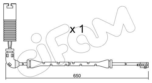 Cifam SU147 Warning contact, brake pad wear SU147: Buy near me at 2407.PL in Poland at an Affordable price!