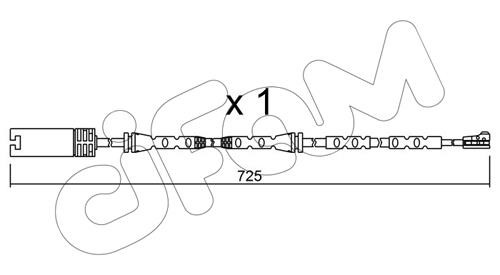 Cifam SU302 Датчик зносу гальмівних колодок SU302: Приваблива ціна - Купити у Польщі на 2407.PL!