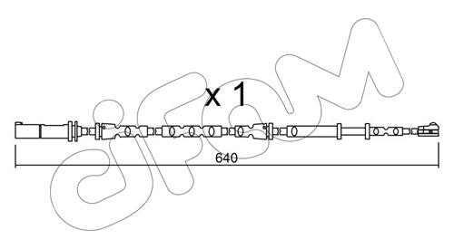 Cifam SU312 Warning contact, brake pad wear SU312: Buy near me in Poland at 2407.PL - Good price!