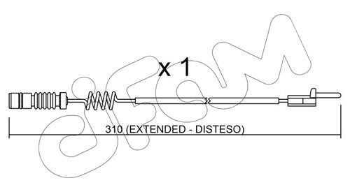 Cifam SU162 Warning contact, brake pad wear SU162: Buy near me in Poland at 2407.PL - Good price!