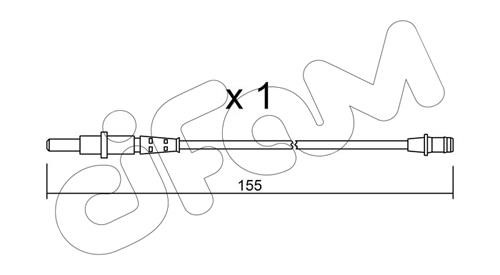 Cifam SU163 Czujnik zużycia klocków hamulcowych SU163: Dobra cena w Polsce na 2407.PL - Kup Teraz!
