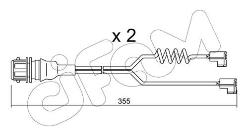 Cifam SU181K Styk ostrzegawczy, zużycie okładzin hamulcowych SU181K: Dobra cena w Polsce na 2407.PL - Kup Teraz!