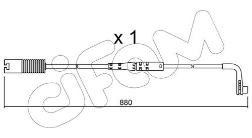 Cifam SU207 Czujnik zużycia klocków hamulcowych SU207: Dobra cena w Polsce na 2407.PL - Kup Teraz!