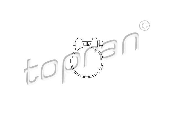 Topran 102 750 Хомут глушителя 102750: Отличная цена - Купить в Польше на 2407.PL!