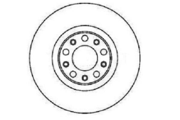 ETF 19-0006 Front brake disc ventilated 190006: Buy near me in Poland at 2407.PL - Good price!