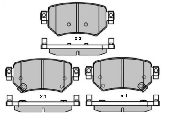 ETF 12-1698 Front disc brake pads, set 121698: Buy near me in Poland at 2407.PL - Good price!