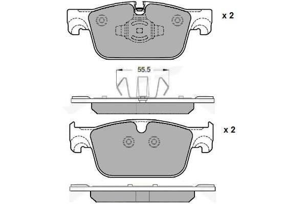 ETF 12-1677 Front disc brake pads, set 121677: Buy near me at 2407.PL in Poland at an Affordable price!