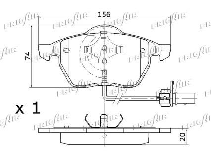 Brake Pad Set, disc brake Frig air PD10.505