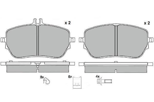 ETF 12-1745 Brake Pad Set, disc brake 121745: Buy near me in Poland at 2407.PL - Good price!